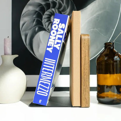 Custom wooden bookend | Personalized bookshelf accessories | Gift for book lovers, graduates, professors