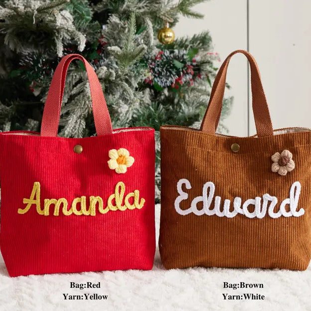 Personalized Name Tote Handbag: Custom Children's Gift,Custom Name Tote Handbag,Baby Shower Gifts, Children's name handbags,Christmas Gift