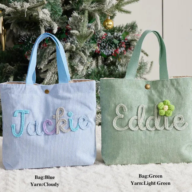 Personalized Name Tote Handbag: Custom Children's Gift,Custom Name Tote Handbag,Baby Shower Gifts, Children's name handbags,Christmas Gift