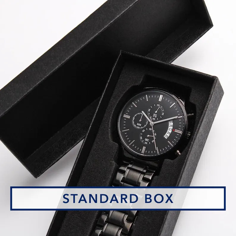Personalized Graduation Gift for Son Engraved Watch for Him Milestone Custom Gifts Graduate College High School Master Degree Present