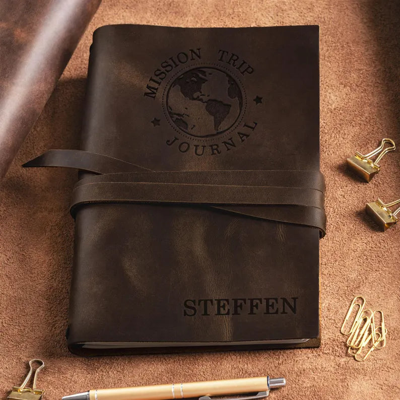 Graduation gift for Her, Custom leather journal, college graduation gift, Personalized journal, graduate gift