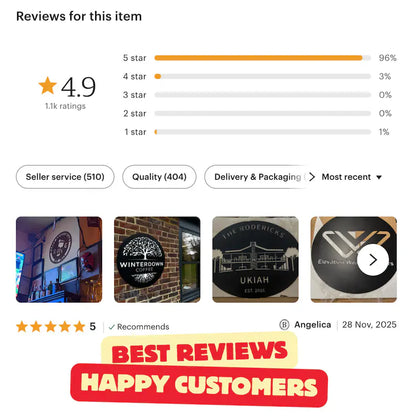 Custom Metal Sign with Logo, Personalized Outdoor Sign, Custom Bar Sign, Circle Any Shape Sign, Waterproof Store Sign, Large Commercial Sign