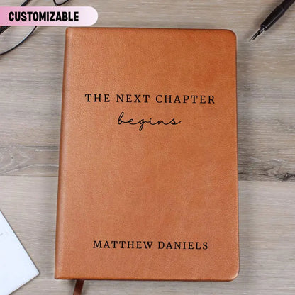 Personalized Leather Journal For Graduation, Custom Name School Year Notebook, College High School Gift, Graduate Present, Class Of 2026