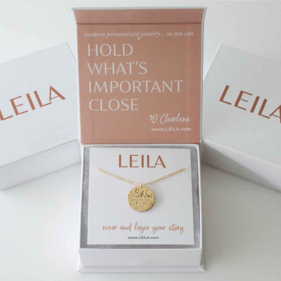 Engraved Vertical Bar Necklace With Multiple Names, Dainty Bar Necklace for Mother's Day Gift in gold or sterling silver, LEILAJewelry