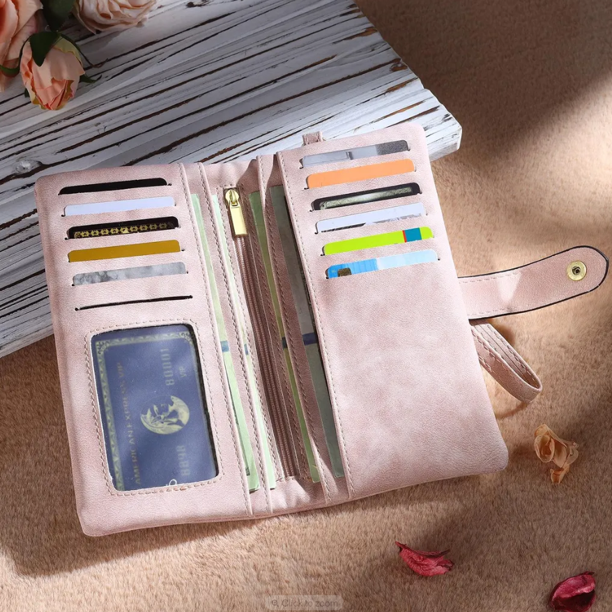 Personalized Leather Wallet for Women, Custom Birth Flower Wallet with Name,Bridesmaid Gift,Mother's Day Gift,Gifts for Her,Gift For Mom