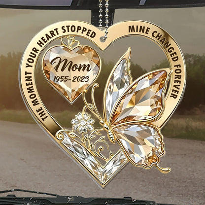 The Moment My Heart Changed Forever - Personalized Custom Car OrnamentThe Moment My Heart Changed Forever - Personalized Custom Car OrnamentThe Moment My Heart Changed Forever - Personalized Custom Car Ornament