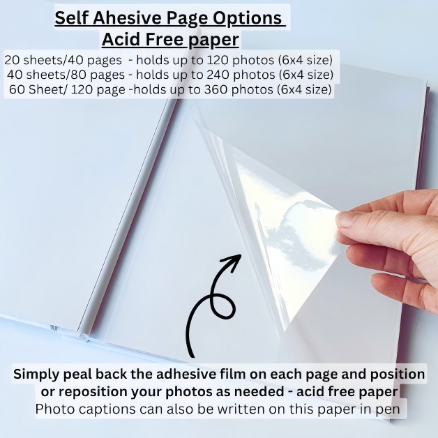 Personalised Graduation Scrapbook | Self-adhesive Memory Photo Album for Junior High School, and College Graduates | Self adhesive Album