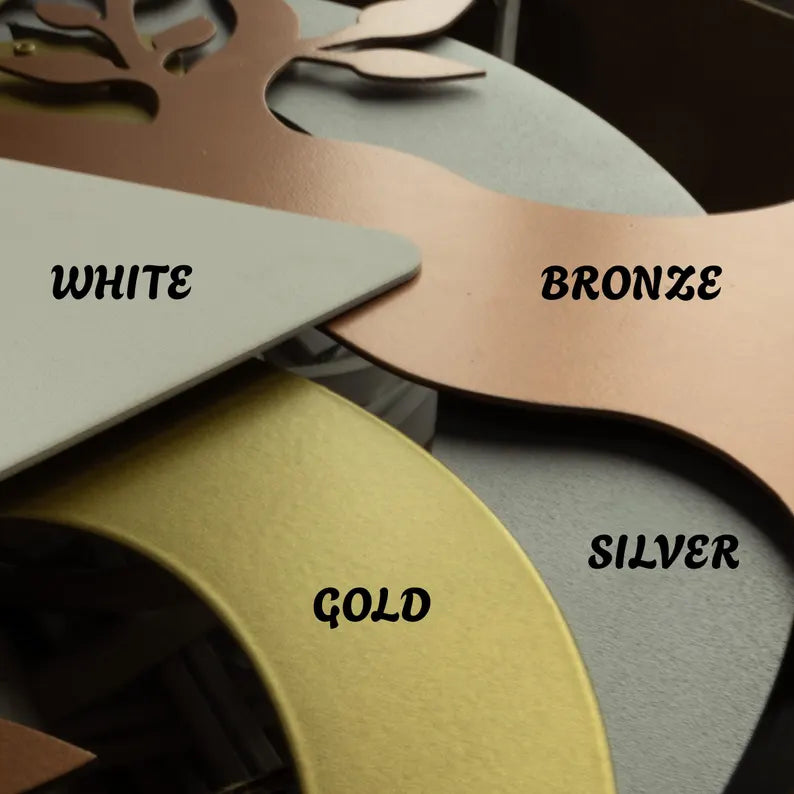 Custom Metal Wall Sign: Personalized Custom Words 5 Color