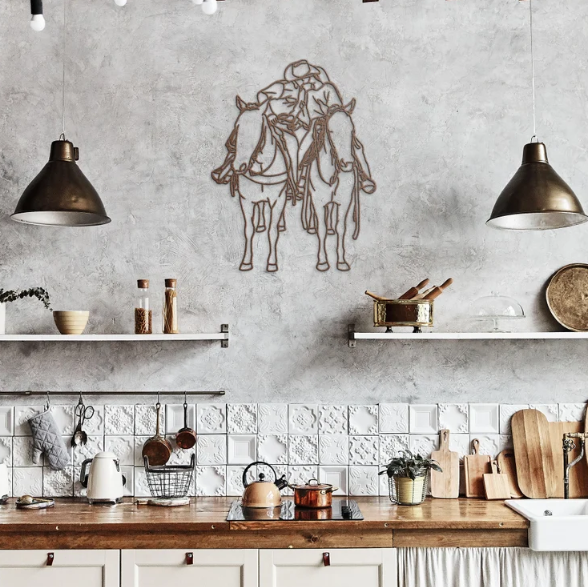 Custom Metal Family Portrait: Faceless Silhouette Wall Art