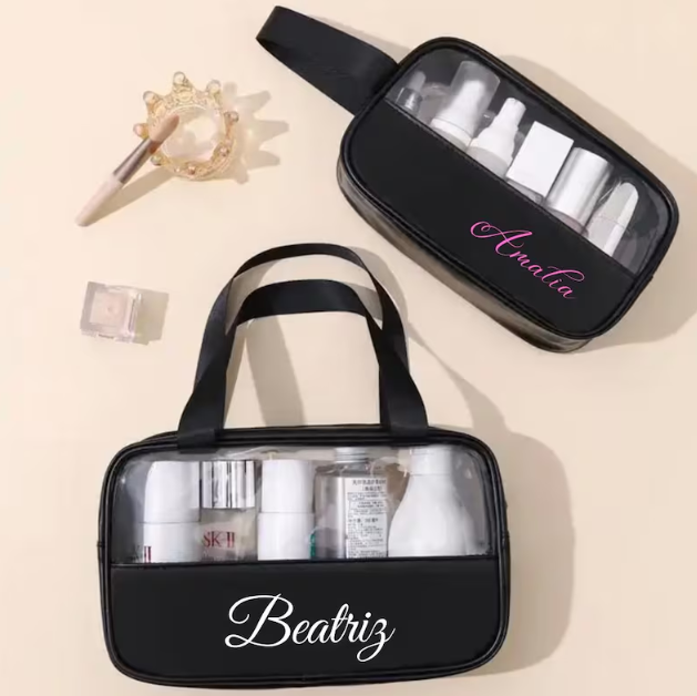 Personalized Bag for Bridesmaid Squad Makeup Bag with Name - Stylish Customizable Gift for Bachelorette Parties Birthday Gifts, Mothers day