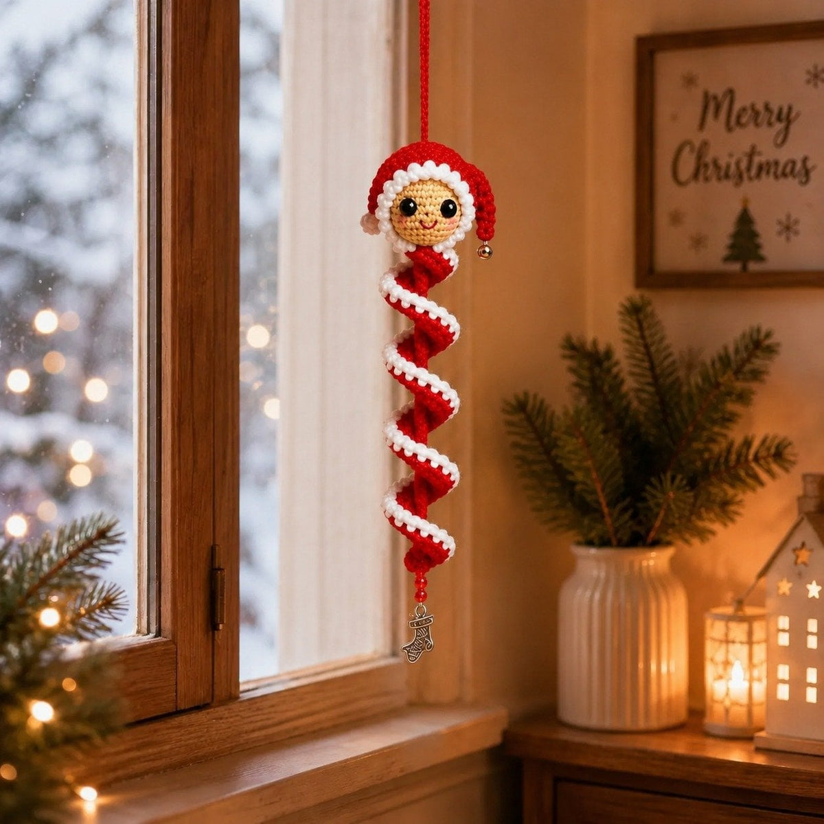 Crochet Snowman Spiral Oranment DIY Kit🎅🌲