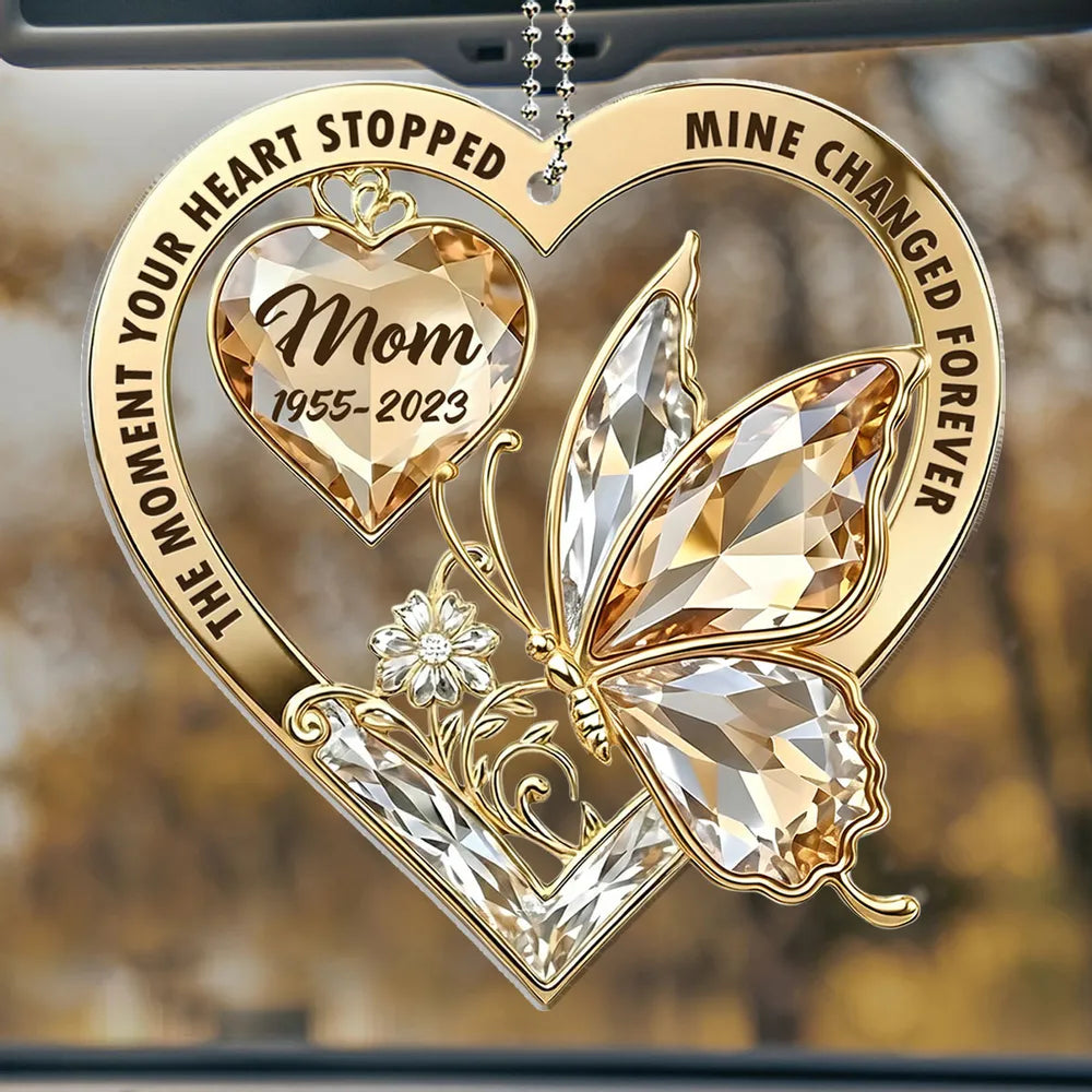 The Moment My Heart Changed Forever - Personalized Custom Car OrnamentThe Moment My Heart Changed Forever - Personalized Custom Car OrnamentThe Moment My Heart Changed Forever - Personalized Custom Car Ornament