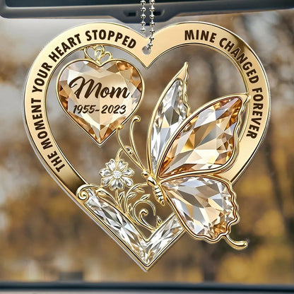 The Moment My Heart Changed Forever - Personalized Custom Car OrnamentThe Moment My Heart Changed Forever - Personalized Custom Car OrnamentThe Moment My Heart Changed Forever - Personalized Custom Car Ornament
