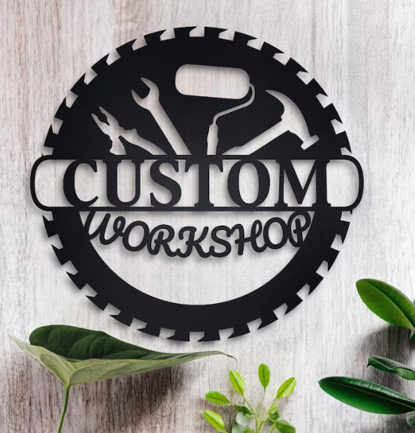 Custom Metal Sign with Logo, Personalized Outdoor Sign, Custom Bar Sign, Circle Any Shape Sign, Waterproof Store Sign, Large Commercial Sign