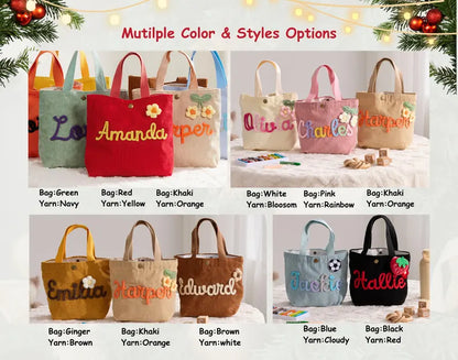 Personalized Name Tote Handbag: Custom Children's Gift,Custom Name Tote Handbag,Baby Shower Gifts, Children's name handbags,Christmas Gift