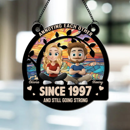 Love You Forever - Personalized Custom Suncatcher