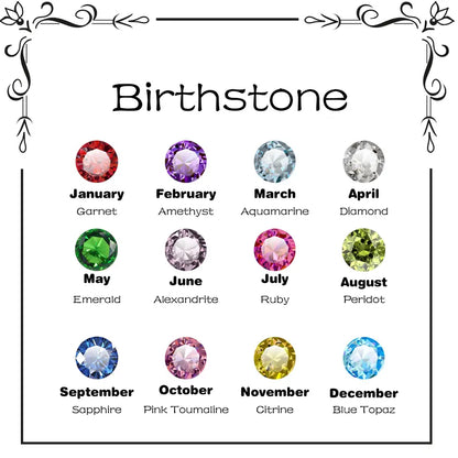 Custom Sterling Silver Birthstone Ring: Family Jewelry Gift