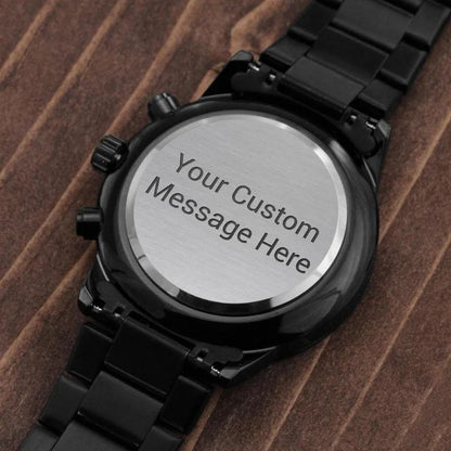 Personalized Graduation Gift for Son Engraved Watch for Him Milestone Custom Gifts Graduate College High School Master Degree Present