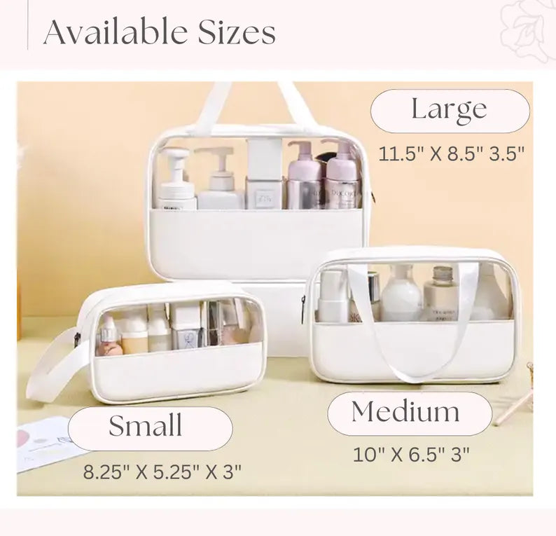 Custom Makeup Bag, Bride Toiletry Bag, Bridesmaid Gifts, Travel Toiletry Bag, Cosmetic Bag, Birthday Gift for Her, Mother's Day Gift