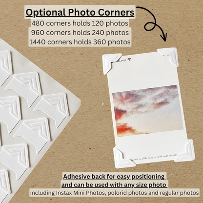 Personalised Graduation Scrapbook | Self-adhesive Memory Photo Album for Junior High School, and College Graduates | Self adhesive Album