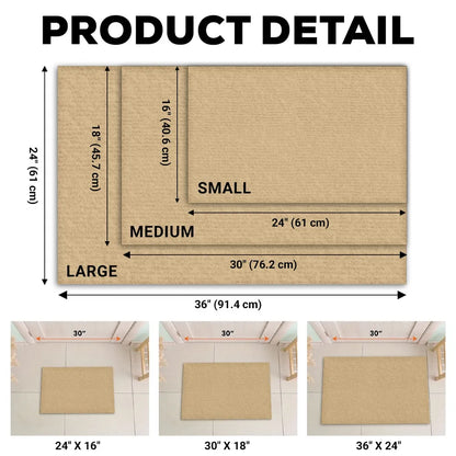 Approved By Dog Cartoon Version 2 - Personalized Custom Doormat
