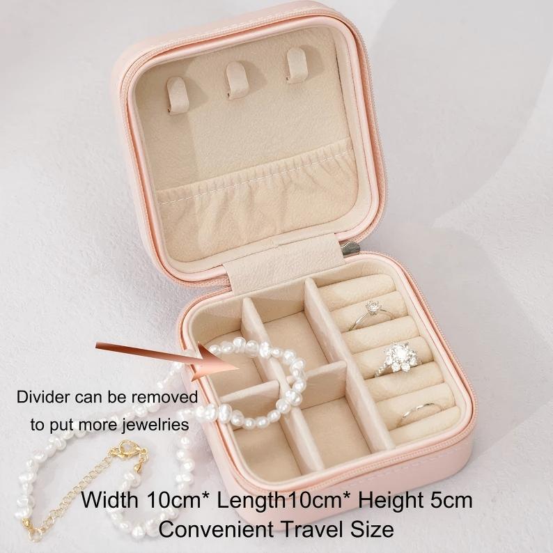 Engraved Birth Flower jewellery Box, Personalized Name Travel Jewelry Box, Bridal Party Gifts, Bridesmaid Gifts, Christmas Jewelry box case