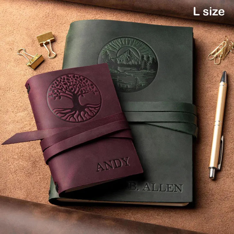 Graduation gift for Her, Custom leather journal, college graduation gift, Personalized journal, graduate gift