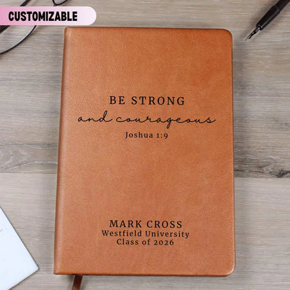 Personalized Leather Journal For Graduation, Custom Name School Year Notebook, College High School Gift, Graduate Present, Class Of 2026