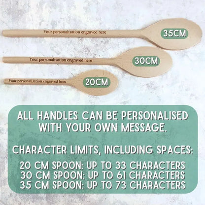 Grandma Bakes The Best Cakes Personalised Baking Wooden Spoon, Mothers Day Spoon Gift, Cake Baking, Birthday Gift, Nana, Nanny, Granny