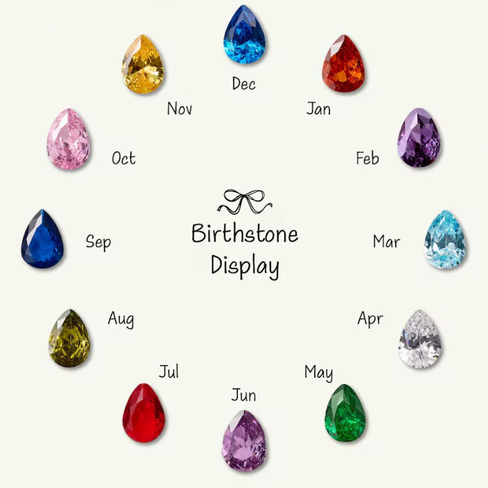 Heart shaped birthstone ring, personalized double birthstone jewelry, birthday surprise, mothers day gift, symbol of friendship and love