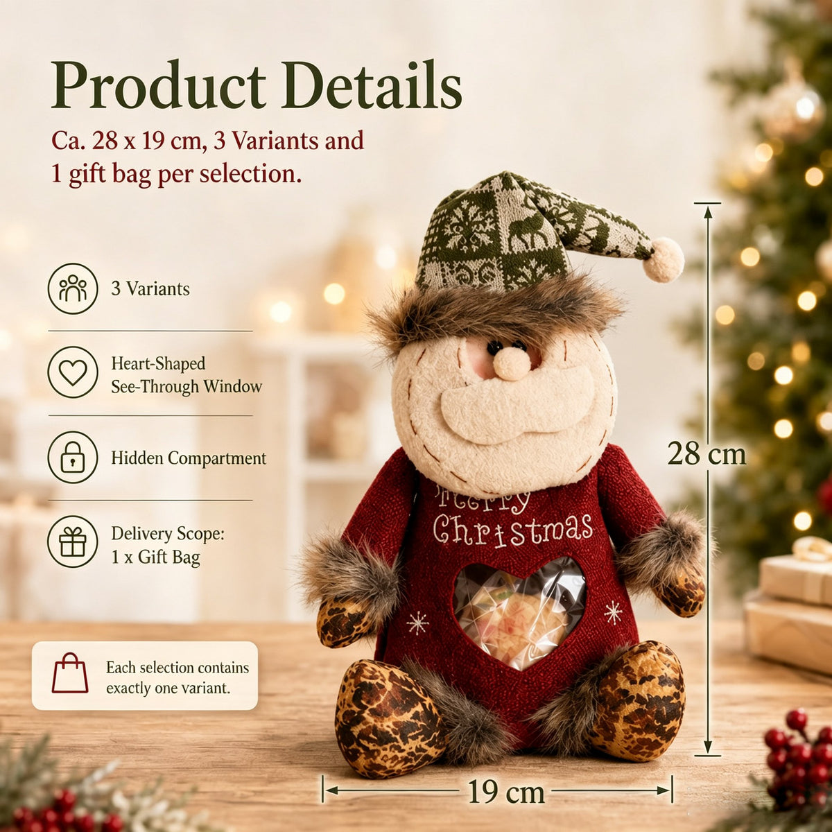 🎉 Last Day Promotion 49% OFF 🎉 Christmas Plush Gift Bag