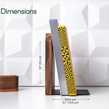 Custom wooden bookend | Personalized bookshelf accessories | Gift for book lovers, graduates, professors