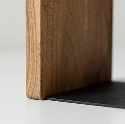 Custom wooden bookend | Personalized bookshelf accessories | Gift for book lovers, graduates, professors