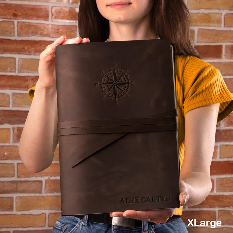 Graduation gift for Her, Custom leather journal, college graduation gift, Personalized journal, graduate gift