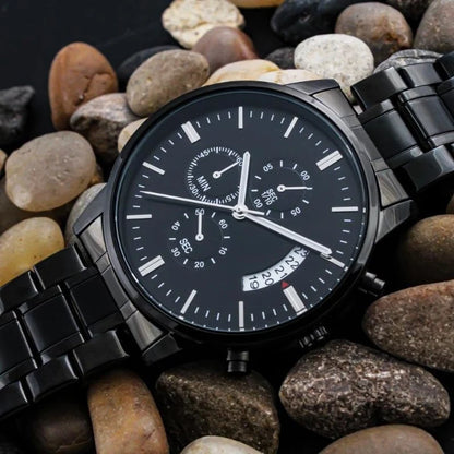 Personalized Graduation Gift for Son Engraved Watch for Him Milestone Custom Gifts Graduate College High School Master Degree Present