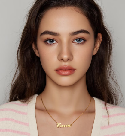 Sterling Silver Name Necklace, Dainty Name Necklace, Nameplate Necklace, Custom Gold Jewelry, Personalized Gifts for Her, Mothers Day Gift