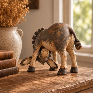 🔥HOT SALE🔥Whimsical Rustic Donkey Figurine – Vintage Farmhouse Animal Decor