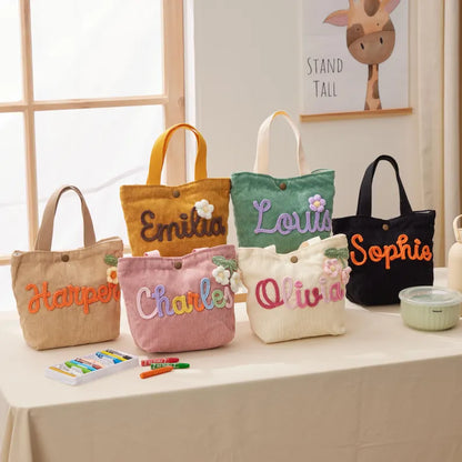 Personalized Name Tote Handbag: Custom Children's Gift,Custom Name Tote Handbag,Baby Shower Gifts, Children's name handbags,Christmas Gift