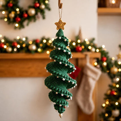 Crochet Snowman Spiral Oranment DIY Kit🎅🌲