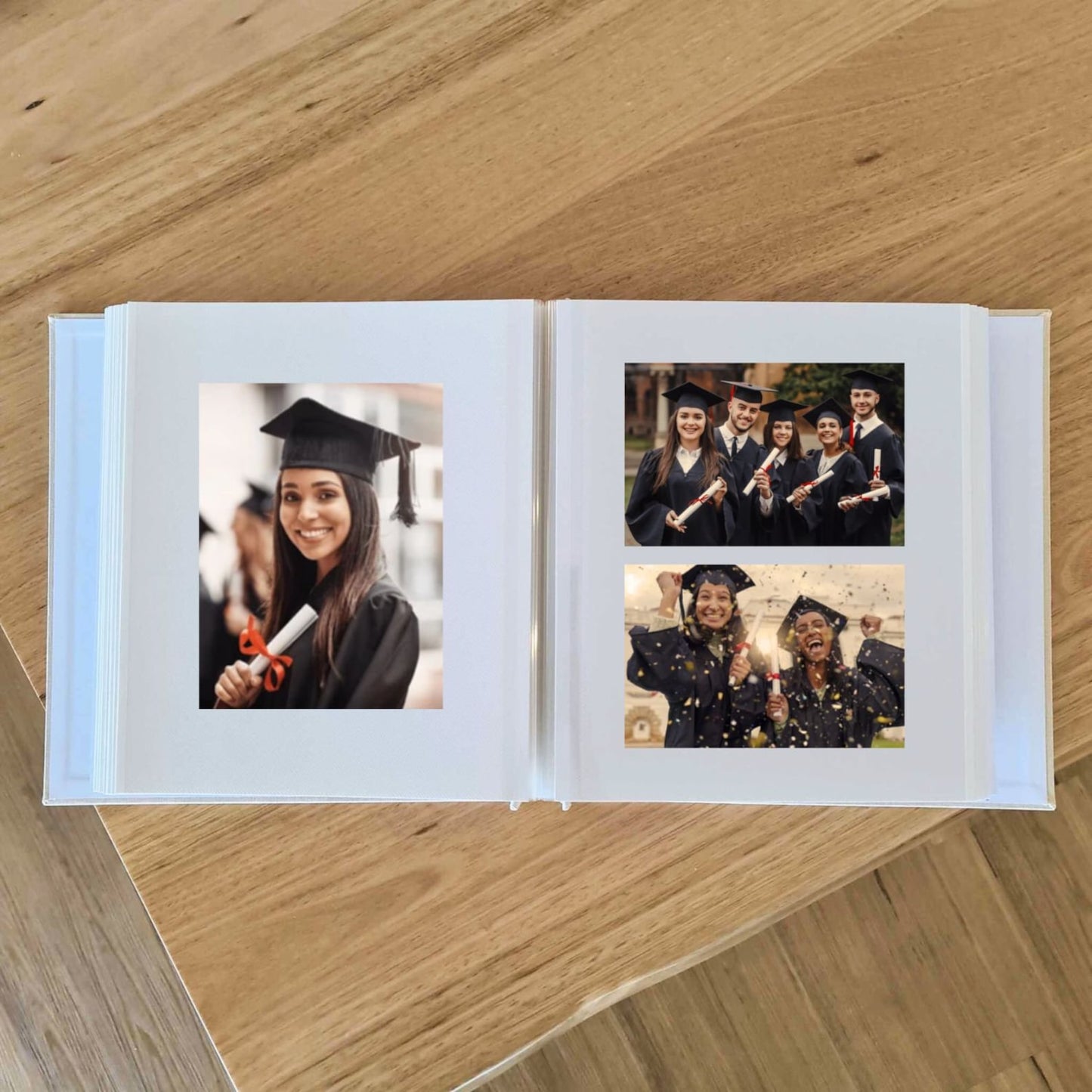 Personalised Graduation Scrapbook | Self-adhesive Memory Photo Album for Junior High School, and College Graduates | Self adhesive Album