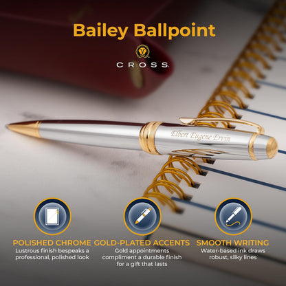Personalized Cross Bailey Medalist Pen - Engraved Gift for Professionals, Graduates, Special Occasions