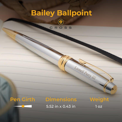 Personalized Cross Bailey Medalist Pen - Engraved Gift for Professionals, Graduates, Special Occasions