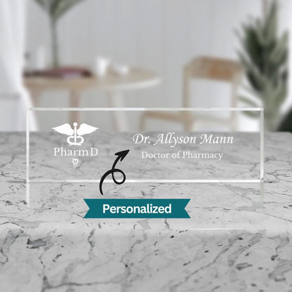Doctor of Pharmacy Gift PharmD Graduation PharmD Desk Name Plate Pharmacy School Graduate Personalized Doctor Office Decor Pharmacist Gift