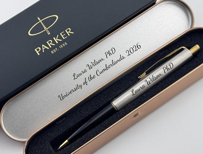 Personalized Parker Pen for Graduation Gift, PhD Graduation Gift, Gift for Graduate, Doctorate Graduation Gift, New Doctor Gift
