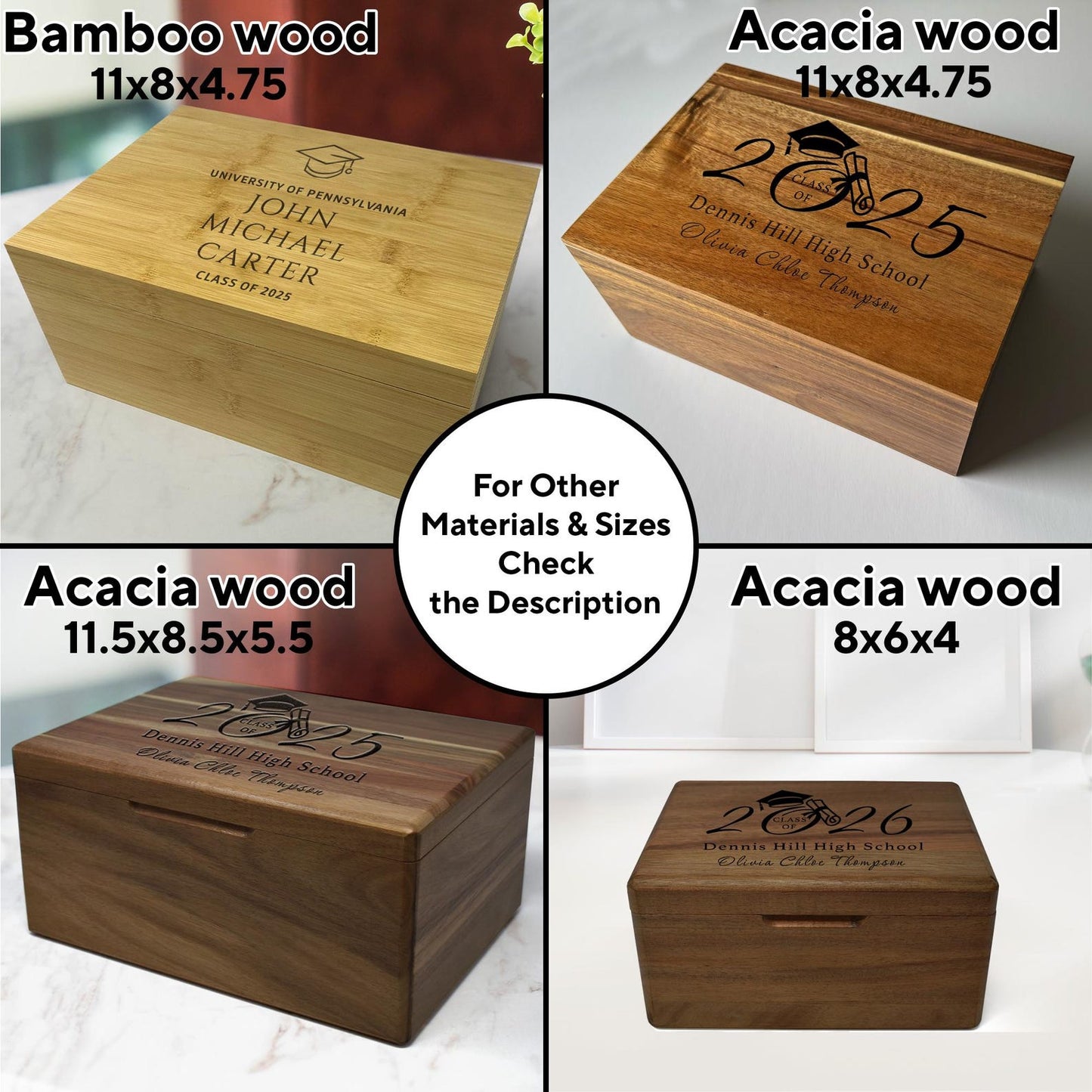 Graduation Boxes 2026, College Graduation Gift, Congrats Grads Gift for Her, High School Keepsake Box for University or College Graduate