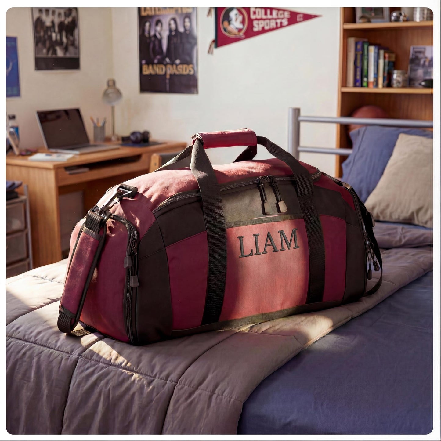 Graduation Gift for Him Personalized Duffle Bag for Son Custom Gym Bag College Graduate Gift Boyfriend Travel Bag High School Grad Present