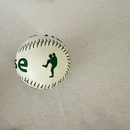 Personalized Embroidered Baseball with stand  | Custom Name Baseball Gift for Dad, Graduate, Baseball Player | Keepsake Sports Decor Gif