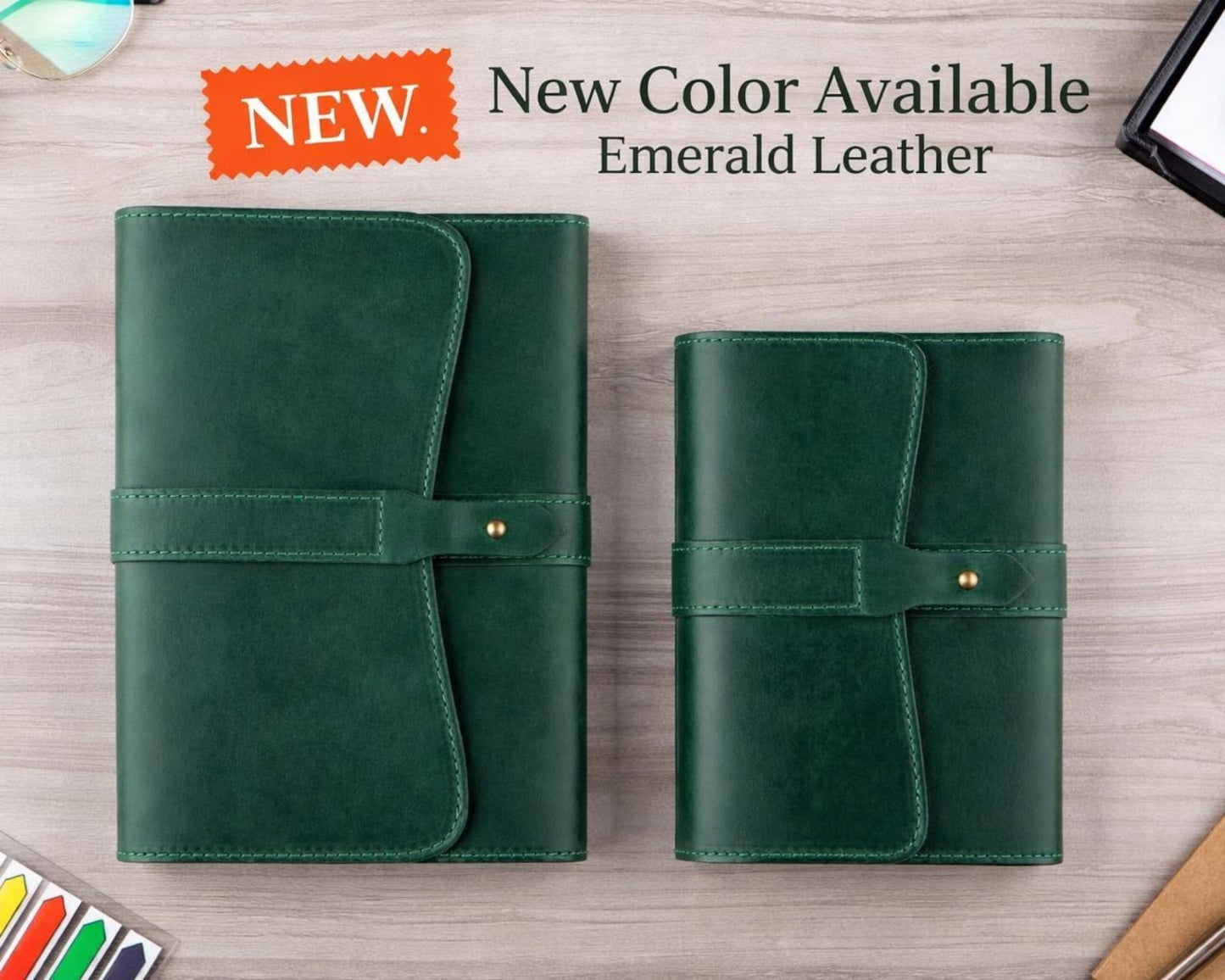 Personalized Graduation Gift Leather Journal | Custom Monogram Notebook Class of 2026 Gift for College Graduate | Refillable Writing Journal