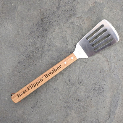 Best Flippin' Papa Uncle Dad Brother Spatula | Grilling Barbecue Spatula Tool | Unique Mother's Day Gift For Him Outdoor BBQ