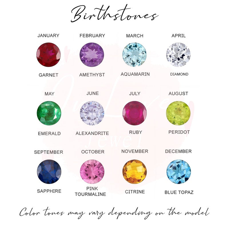 1-4 Birthstone Order Family Ring, Mother Ring Gift, 925K Silver Dainty Ring, Personalized Gift for Her, Christmas Gift, Curved Style Ring